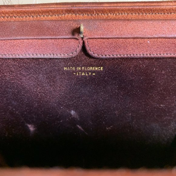 Vtg NETTIE ROSENSTEIN Mink Fur Silk Animal Print Handbag Purse 1950s - Picture 7 of 10